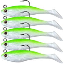 Kit 5 iscas artificiais realista p/tucunaré robalo lambari
