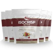 Kit 5 Isocrisp Whey Protein Crisp Vitafor Pouch 240g Neutro