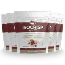 Kit 5 Isocrisp Whey Protein Crisp Vitafor Pouch 240G Neutro