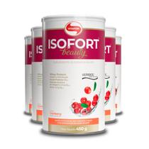 Kit 5 Isofort Beauty Isolado Vitafor Cranberry 450g