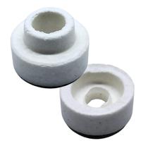 Kit 5 Isoladores Cerâmico Tipo Arruela Macho E Femea Altas Temperaturas Com Furo 5mm fornos estufas