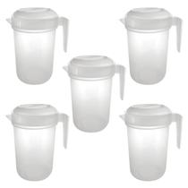 Kit 5 Jarras De Suco Água 4l Graduada Atacado Hotel Pousada Kit 5 Jarras De Suco Água 4l Graduada Atacado Hotel Pousada