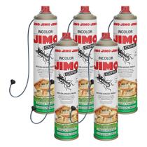 Kit 5 JIMO Cupim Contra Cupim Brocas e Formigas Alto Poder Residual e de Penetração Aerossol 400ml