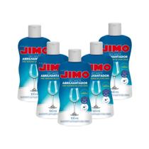 Kit 5 Jimo Secante Abrilhantador Para Lava Louça 100ml Limpeza Brilho Intenso Sem Manchas Acelera Secagem Louças Utensílios Limpo Taças Copos Pratos