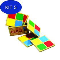 Kit 5 Jogo Desafio Elo 4 Brinquedo Educativo E Pedagógico Em