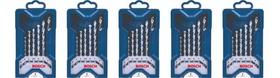 Kit 5 Jogos De Brocas Bosch X-line Para Concreto 7 Peças Kit 5 Jogos De Brocas Bosch X-line Para Concreto 7 Peças