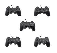 Kit 5 Joystick Controle Para Pc Gamer Jogos Vibração Dual Shock Usb Com Fio Kit 5 Joystick Controle Para Pc Gamer Jogos Vibração Dual Shock Usb Com Fio