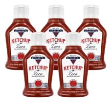 Kit 5 ketchup tradicional hemmer zero açucar squeeze 310g Kit 5 ketchup tradicional hemmer zero açucar squeeze 310g