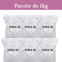 Kit 5 kg de soda caustica escama a granel 99% para sabão - kalim