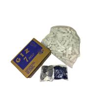 Kit 5 Kg Giz Branco + 288 Azul + 50 Ficha + 10 Ponta Sinuca