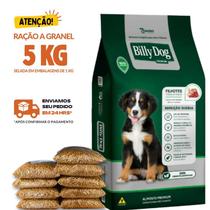 Kit 5 KG Granel Ração Para Cachorro Billy Dog Filhote Refeição Diária 28% de Proteína