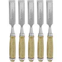 Kit 5 Kit 5 Formão Madeira Corte Entalhe 1 Pol 25 MM