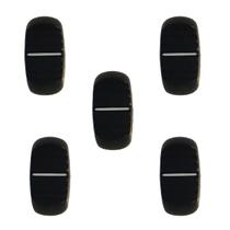 Kit 5 Knob Deslizante Rounded 4Mm Preto Estilo Behringer