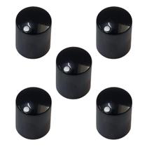 Kit 5 Knob Slim Preto Marcação Ponto Branco Ronsani