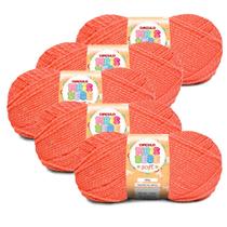 Kit 5 Lã Fio Mais Bebe Soft Circulo - 322m/100g