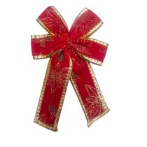 Kit 5 Laço Vermelho Enfeite De Árvore De Natal 12 Cm Bonito
