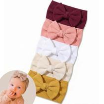 Kit 5 Laços de Bebe Menina Turbante de Bebe Lacinhos Bebe Kit 5 Laços de Bebe Menina Turbante de Bebe Lacinhos Bebe