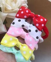 Kit 5 Laços Na Faixa Meia De Seda Bebê Póa Kit 5 Laços Na Faixa Meia De Seda Bebê Póa