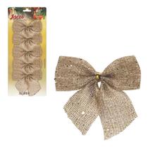 Kit 5 Laços Natalina Enfeite De Natal P/ Árvores 10cm