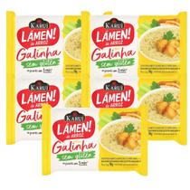 Kit 5 Lámen De Arroz Sem Glúten Karui Sabor Galinha 78g