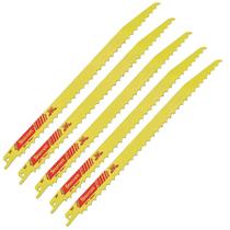 Kit 5 Lâminas Serra Sabre Corte de Madeira 30cm BT123 Starrett