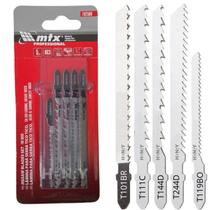 Kit 5 Lâminas Serra Tico Tico Para Madeira Universal - MTX Kit 5 Lâminas Serra Tico Tico Para Madeira Universal - MTX