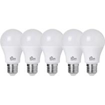 Kit 5 Lâmpada 9w A60 6500k Base E27 Bivolt Branco Fria Kian Kit 5 Lâmpada 9w A60 6500k Base E27 Bivolt Branco Fria Kian