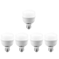 Kit 5 lampada alta potencia 20w 1600 lm e27 6500k ouro