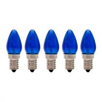 Kit 5 lâmpada chupeta azul 127v 7w e14 - brasfort Kit 5 lâmpada chupeta azul 127v 7w e14 - brasfort