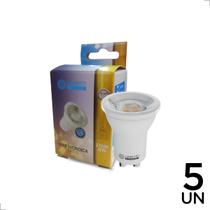 Kit 5 Lâmpada De Led Mini Dicroica Gu10 4w