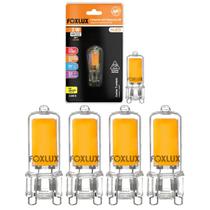 Kit 5 Lampada Filamento G9 Halopin 2W 220V Foxlux