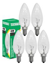 Kit 5 Lâmpada Incandescente Taschibra Vela 40w 2700k E14 220v Kit 5 Lâmpada Incandescente Taschibra Vela 40w 2700k E14 220v