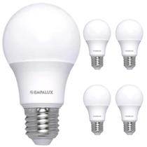 Kit 5 Lâmpada Led 12w Empalux Bulbo E27 Residencial Bivolt 810lm Branco Frio 6500K Luz Branca