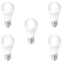 Kit 5 Lâmpada Led 9w Bulbo Soquete E27 Bivolt Branco Frio 6000k Voltagem 110V/220V Sala Quarto Cozinha Comercio Garagem