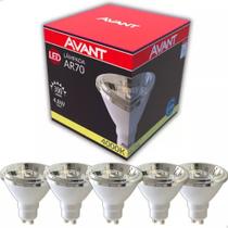 Kit 5 lampada led ar70 4,8w bivolt