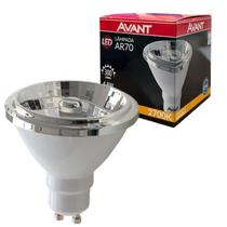 Kit 5 Lampada Led Ar70 4,8W Branco Quente 2700K GU10 Foco 12