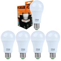 Kit 5 Lâmpada LED Bulbo 12W 6500K com Base E-27 Bivolt Foxlux