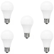 Kit 5 lampada led bulbo 12w branco quente 3000k biv e27 kian