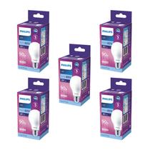 Kit 5 Lâmpada Led Bulbo 13w = 90w 1311lm Bivolt Philips 6500k branca Cor Da Luz Branco-frio Kit 5 Lâmpada Led Bulbo 13w = 90w 1311lm Bivolt Philips 6500k branca Cor Da Luz Branco-frio