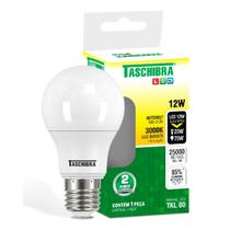 Kit 5 Lampada Led Bulbo Pera 12w Luz Amarela 3000k E27 Bivolt