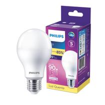 Kit 5 Lampada Led Bulbo Philips 13w Branco Quente 3000K E27