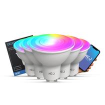 Kit 5 Lampada Led Dicróica MR16 Smart Wi-fi 2.4GHz 5w 2700K/6500K RGB GU10 Cod:291990257-5 Neo Avant