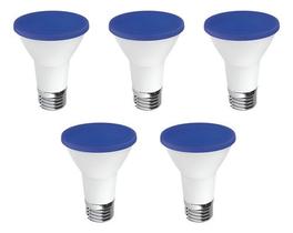Kit 5 Lampada LED PAR20 Luminatti E27 6W Bivolt Azul Kit 5 Lampada LED PAR20 Luminatti E27 6W Bivolt Azul