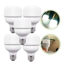 Kit 5 Lâmpada Super LED Ultra Bulbo Alto Brilho Potência 20W Luz Branco Frio E27 Bivolt Q520W Kit 5 Lâmpada Super LED Ultra Bulbo Alto Brilho Potência 20W Luz Branco Frio E27 Bivolt Q520W