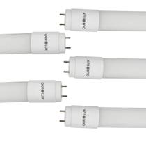 Kit 5 lampada superled tubular t8 9w bivolt 6500k ourolux