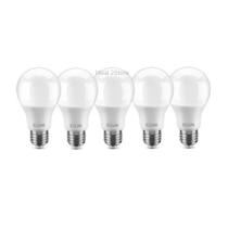 Kit 5 Lâmpadas Bulbo Led 7w Bivolt Elgin 6500k Branca Fria