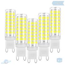 Kit 5 Lâmpadas De Led Halopin G9 7W Branco Frio (6000K) Kit 5 Lâmpadas De Led Halopin G9 7W Branco Frio (6000K)