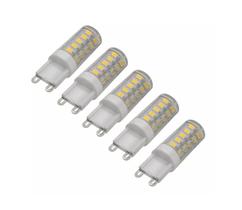 Kit 5 Lâmpadas Halopin G9 5W Led para Lustres e Arandelas Kit 5 Lâmpadas Halopin G9 5W Led para Lustres e Arandelas