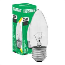 Kit 5 Lâmpadas Incandescente Taschibra Vela 25W E27 110v ou 220v Kit 5 Lâmpadas Incandescente Taschibra Vela 25W E27 110v ou 220v