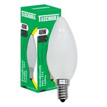 Kit 5 Lâmpadas Incandescente Taschibra Vela 40W E14 110v ou 220v Kit 5 Lâmpadas Incandescente Taschibra Vela 40W E14 110v ou 220v
